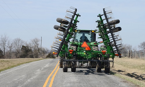 Farm Tractor on road