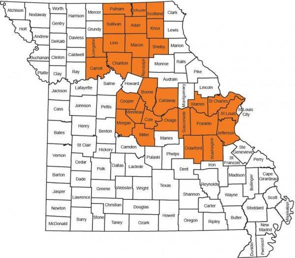 Missouri Department of Conservation Do not feed deer in counties with