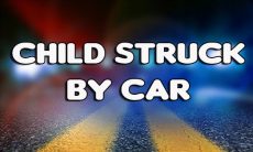 Child struck by car