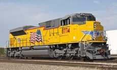 Union Pacific locomotive train
