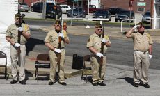 Trenton VFW members conduct flag raising ceremony on Memorial Day