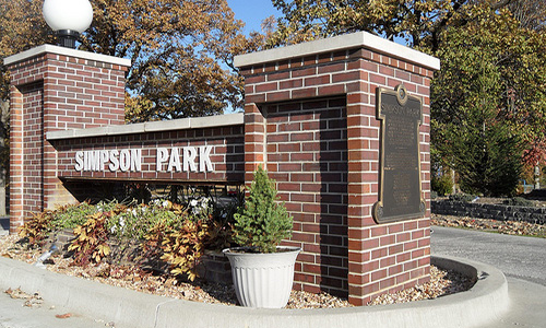 Simpson Park Sign