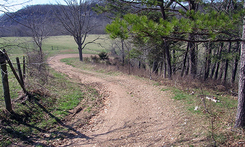 Rural farm road