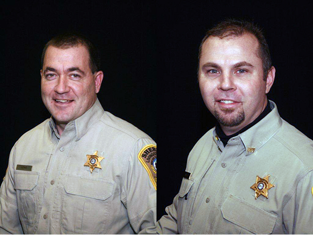Livingston County Deputies recently attended training. Pictured are Deputy Mike Lewis (left) and Deputy Chris Mueller (right)