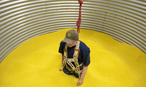 Grain Bin Safety- rescue harness