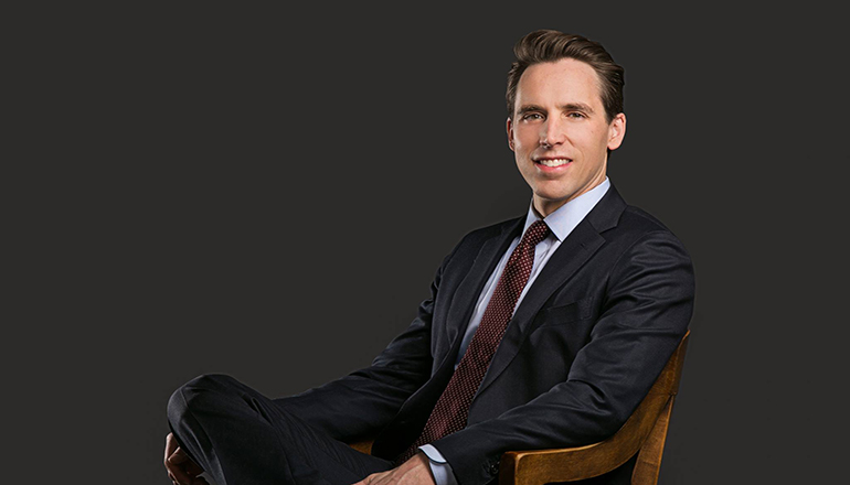 Josh Hawley official Senate portrait