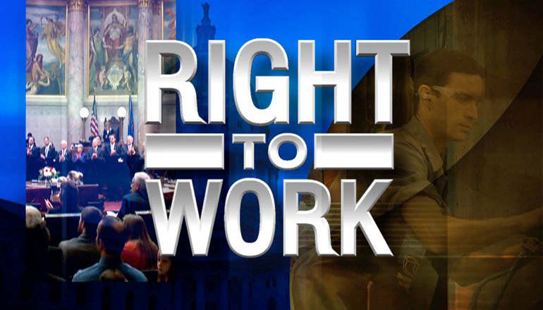 Right To Work news graphic