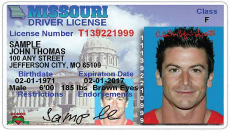Missouri drivers license