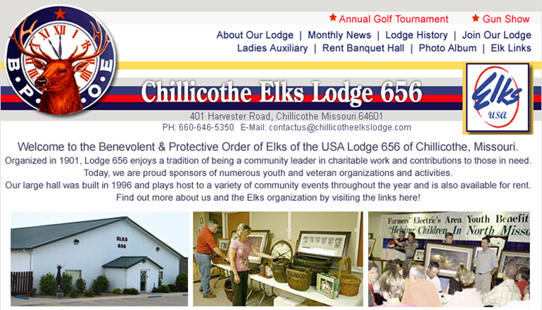 Chillicothe Elks website