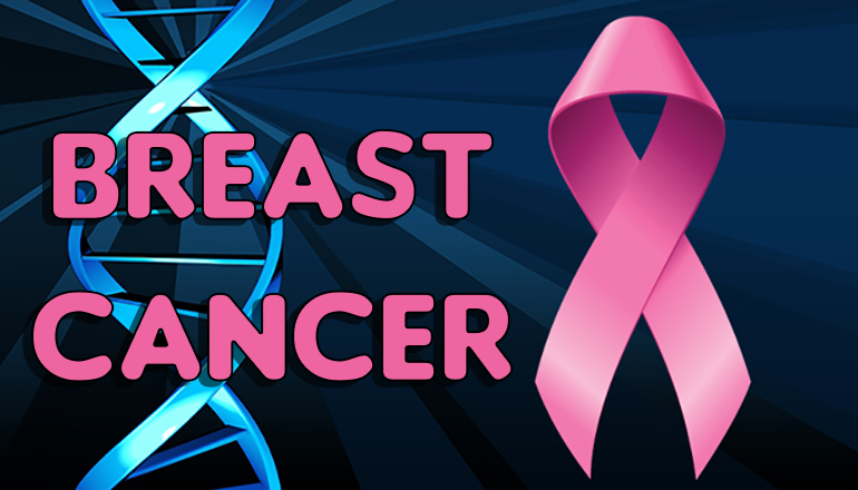 Breast Cancer DNA and Pink Ribbon