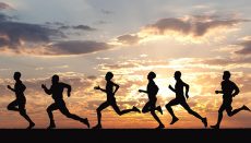 Runners in a race