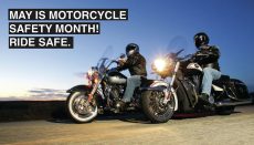 May is Motorcycle Safety Month