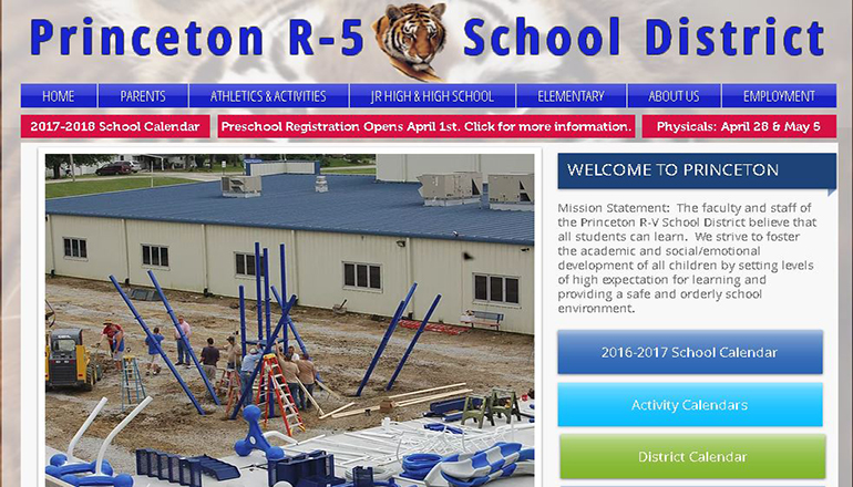 Princeton R-5 School Website