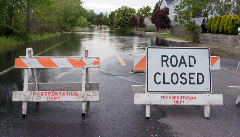 Road Closed Due to Flooding