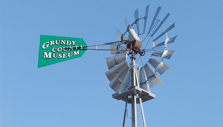 Windmill at Grundy County Museum