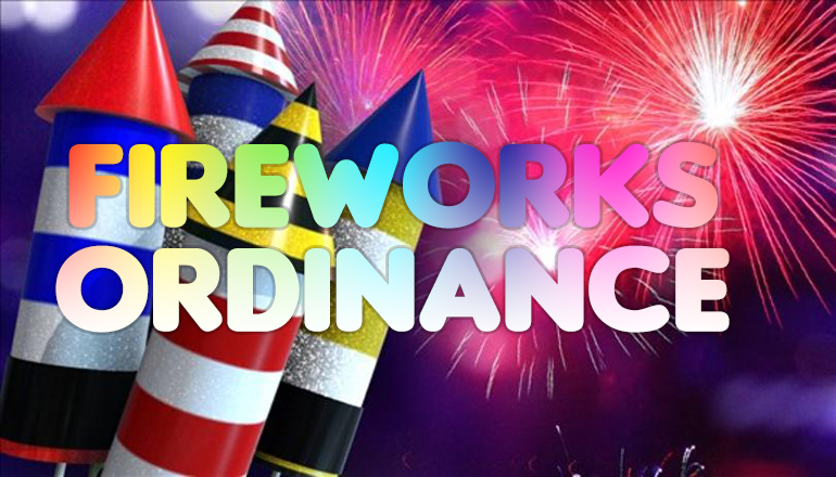 Fireworks Ordinance