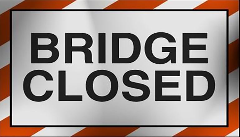 Bridge Closed Sign