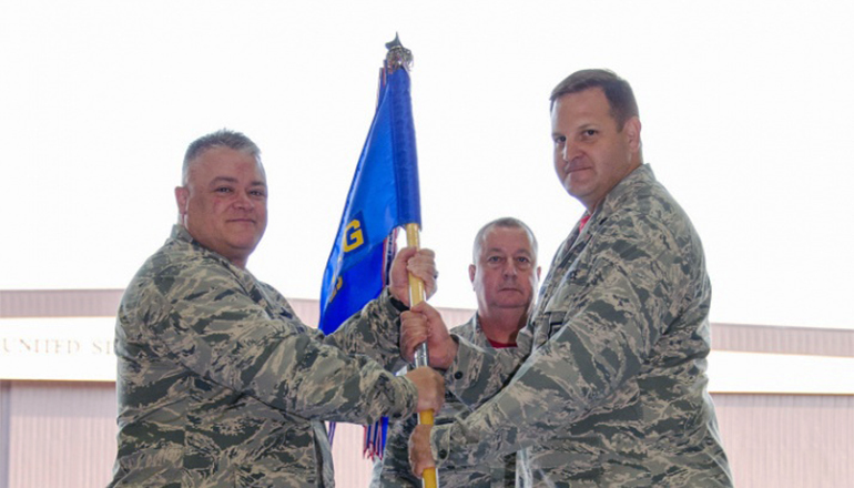 Belaro takes command of National Guard’s only B-2 maintenance group