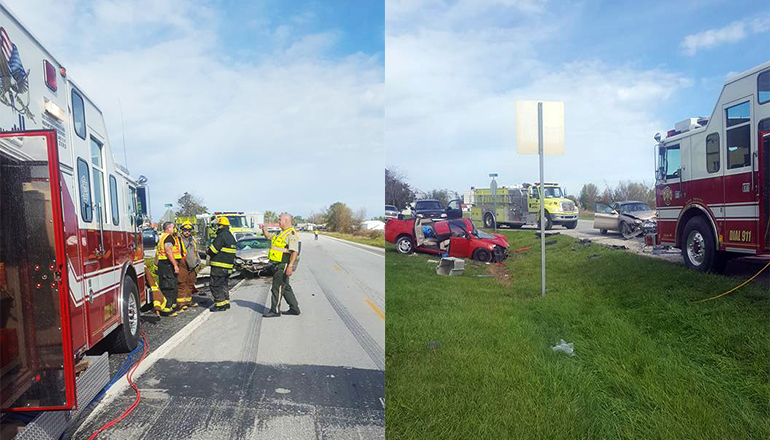 Crash on Highway 65 near Lineville, Iowa