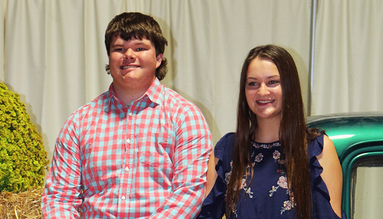 Chillicothe Barnwarming King & Queen 2017: Lane Peters, Liberty Cox