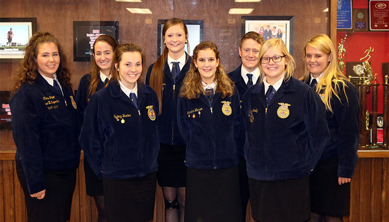 Chillicothe FFA Fall Speaking Contests participants
