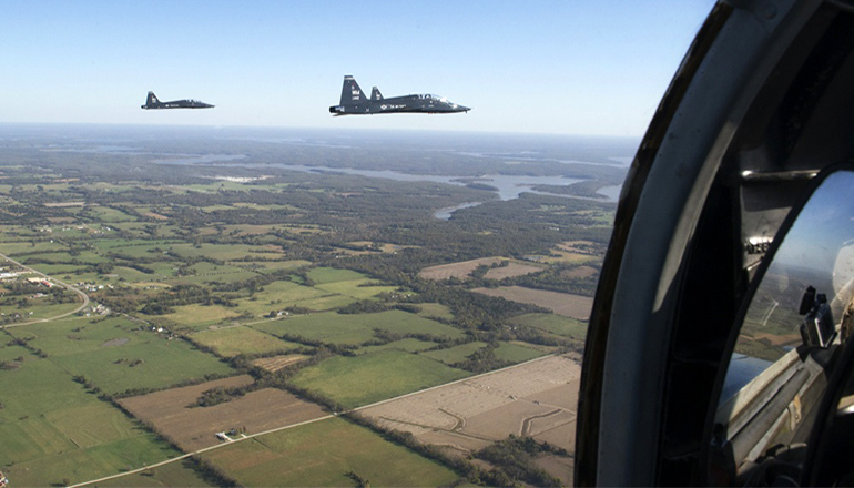 T-38 Trainers Fly Over Missouri