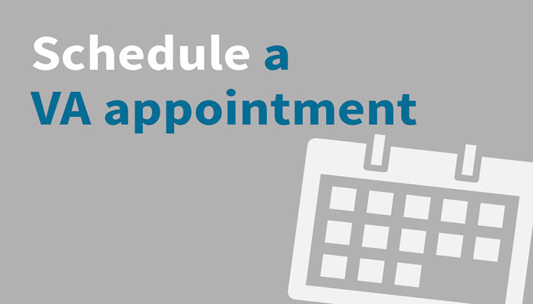 Veterans can schedule an appointment online