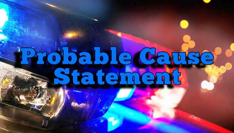 Probable Cause Statement