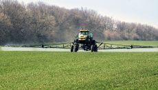 Tractor Spraying Pesticide