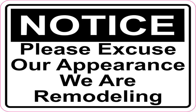 remodeling sign