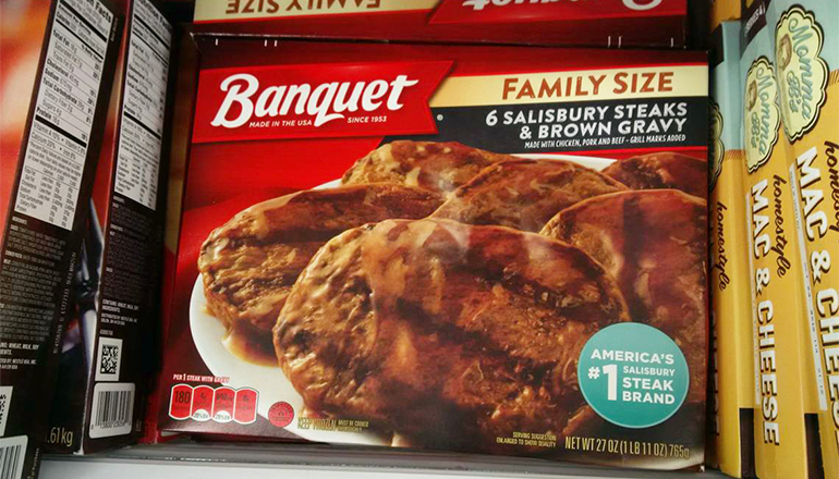 Banqust family size salisbury steaks