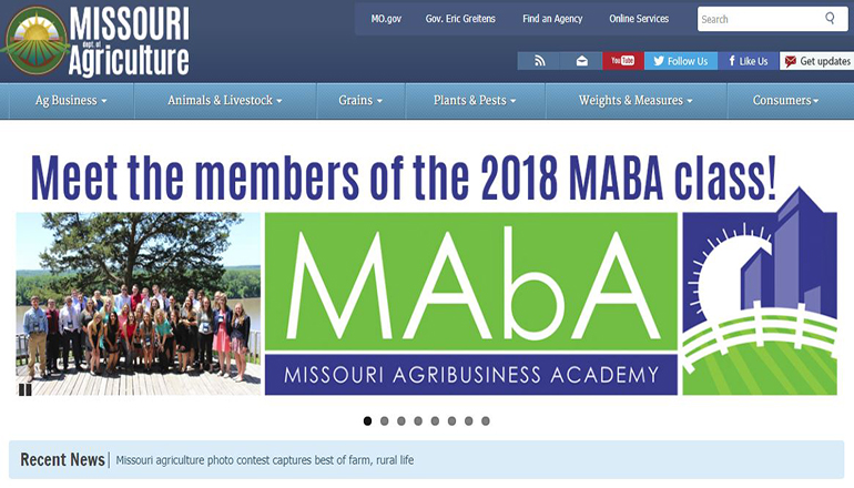 Missouri Department of Agriculture Website