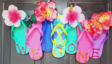 Flip Flop Welcome Sign