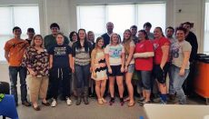 Senior class in Jamesport provided instruction in Hands-Only CPR with AED