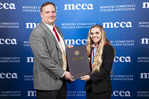 Nicole Kost pictured with Dr. Tristan Londre