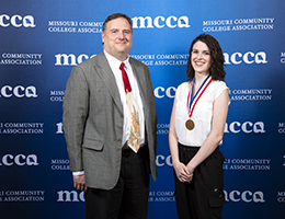 Janelle Popish pictured with Dr. Tristan Londre