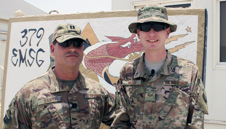 Captain William Sarti and Son Matthew Miller