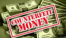 Counterfeit Money news graphic