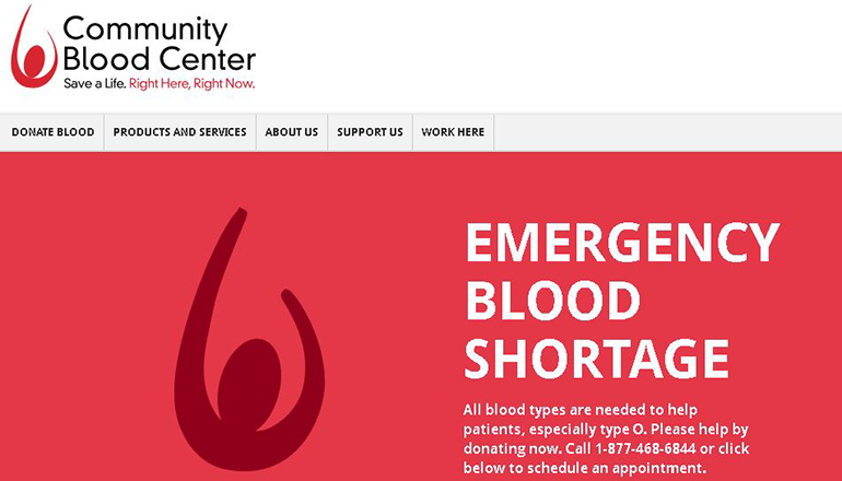 Emergency Blood Shortage