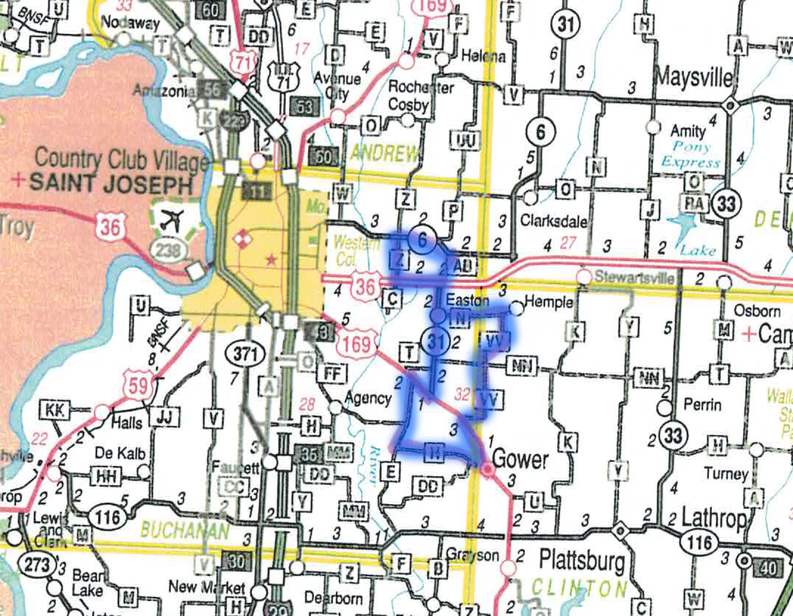 Mo Farm Bureau 2018 Tractor Cruise Map