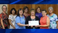 left, front row, Rhonda Chaverri, Bonita Price, Cyndi Johnson; back row NCMC Director of Development Alicia Endicott, Debbie Rongey, Twyla Johnson, Daphne McClure, and Donna Wilson. Not pictured is Linda Mullins