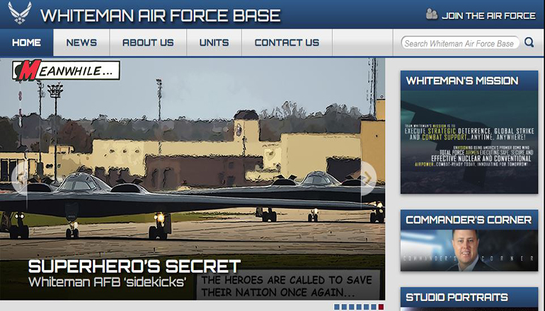 Whiteman Air Force Base Website