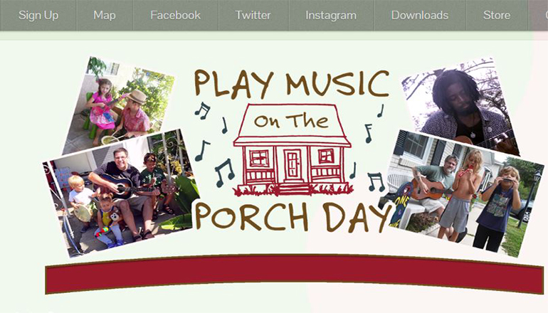 Music on the porch day