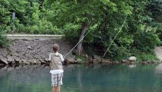 Person fishing
