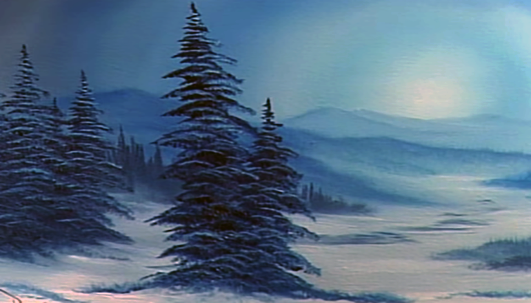 Bob Ross Winters Grace Painting