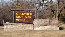 Crowder State Park Sign