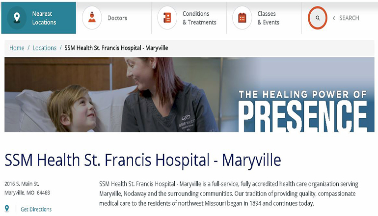 St. Francis Hospital in Maryville