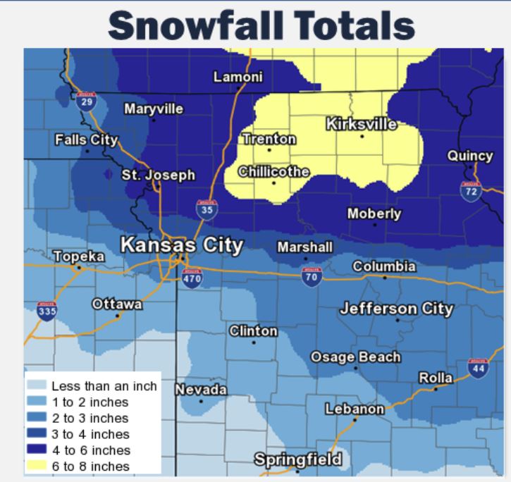 Winter Storm Warning Issued For Northern Missouri