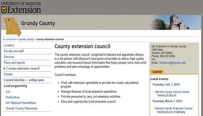 Grundy County Extension Council re-opens election