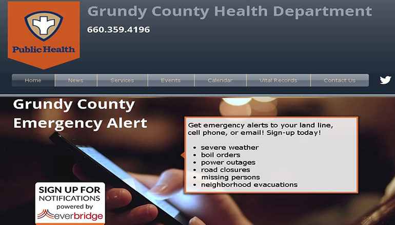 Grundy County Health Department Website
